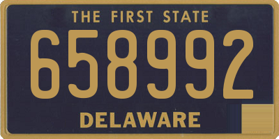 DE license plate 658992
