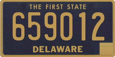 DE license plate 659012