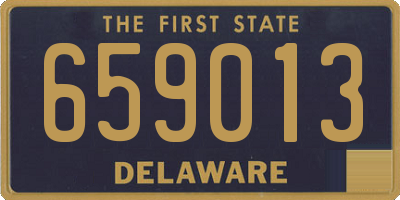 DE license plate 659013