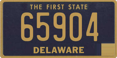 DE license plate 65904