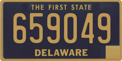 DE license plate 659049