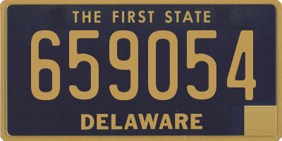 DE license plate 659054