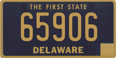 DE license plate 65906