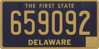 DE license plate 659092