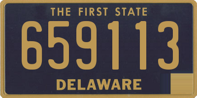 DE license plate 659113