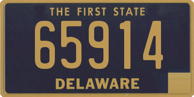 DE license plate 65914