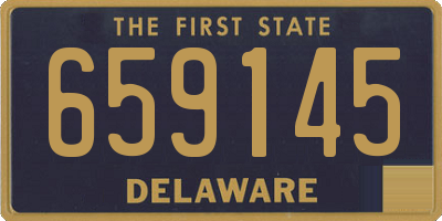 DE license plate 659145