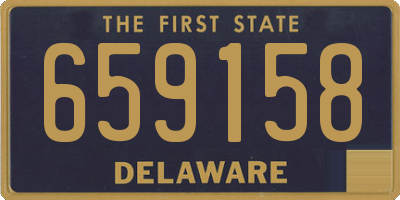 DE license plate 659158