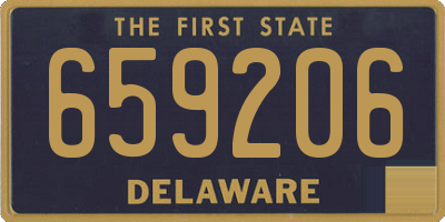 DE license plate 659206
