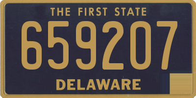 DE license plate 659207