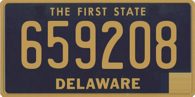 DE license plate 659208