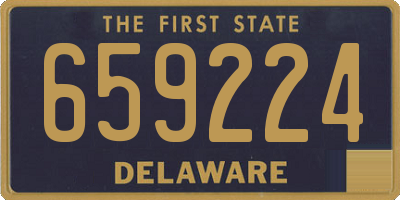 DE license plate 659224