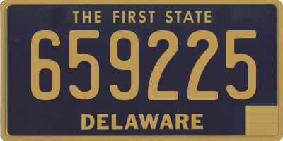 DE license plate 659225