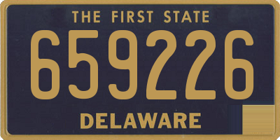 DE license plate 659226