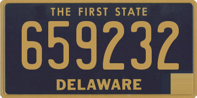 DE license plate 659232