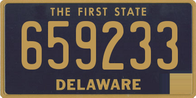 DE license plate 659233