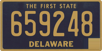 DE license plate 659248