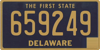 DE license plate 659249