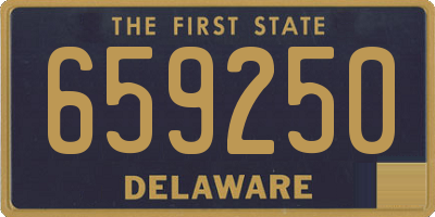 DE license plate 659250