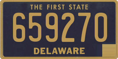 DE license plate 659270