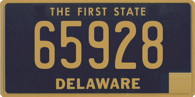 DE license plate 65928