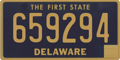 DE license plate 659294