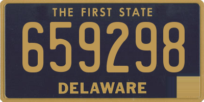 DE license plate 659298