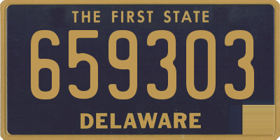 DE license plate 659303