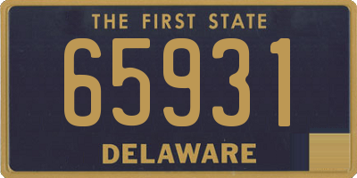 DE license plate 65931