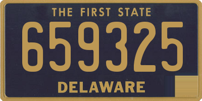 DE license plate 659325