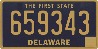 DE license plate 659343