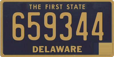 DE license plate 659344