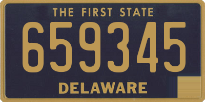 DE license plate 659345