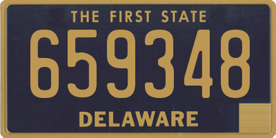 DE license plate 659348