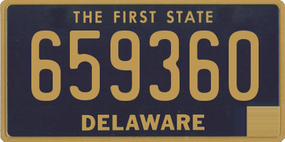 DE license plate 659360
