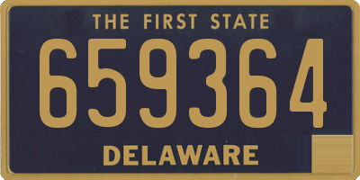 DE license plate 659364
