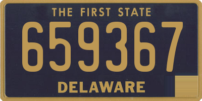 DE license plate 659367