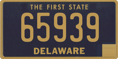 DE license plate 65939