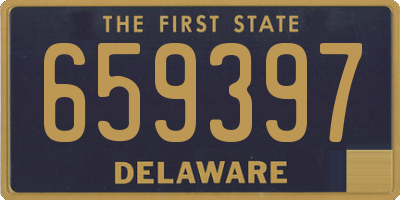 DE license plate 659397