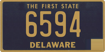 DE license plate 6594