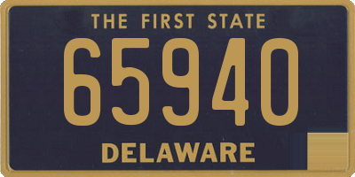 DE license plate 65940