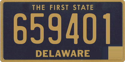 DE license plate 659401