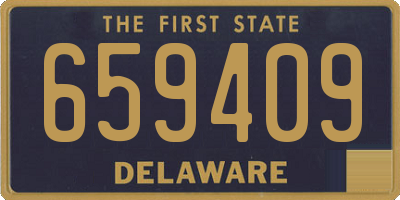 DE license plate 659409