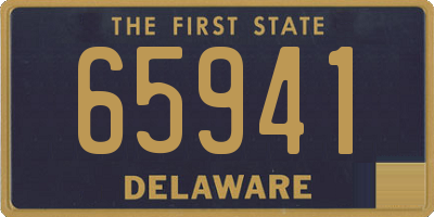 DE license plate 65941