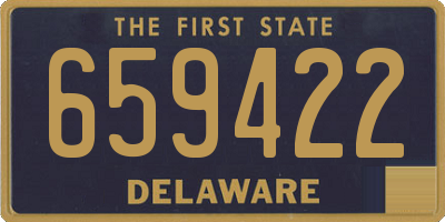 DE license plate 659422