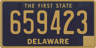 DE license plate 659423