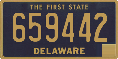 DE license plate 659442
