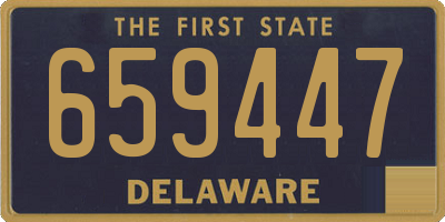 DE license plate 659447