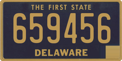 DE license plate 659456
