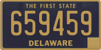 DE license plate 659459